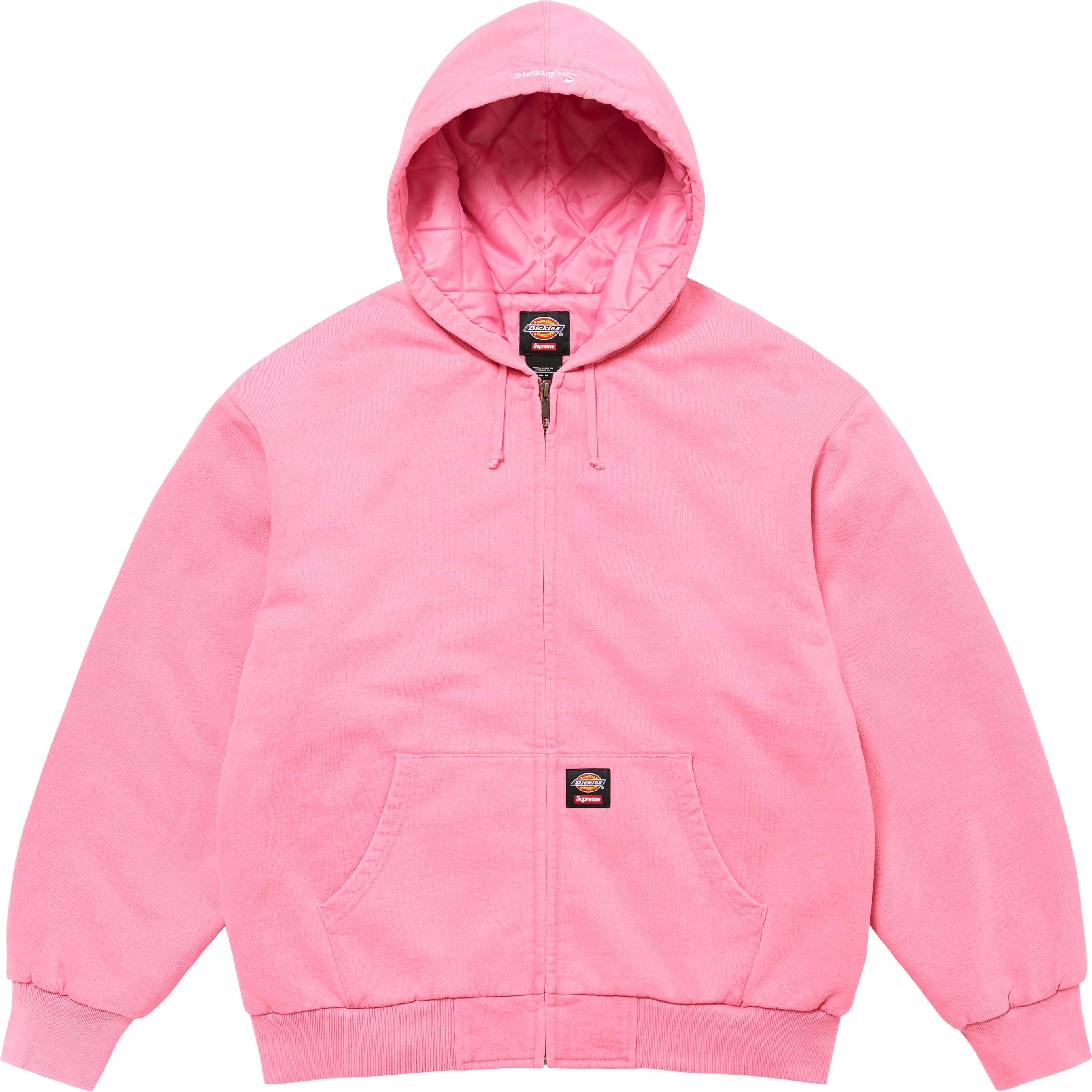 Supreme®/Dickies® Quilted Lined Zip Up Hooded Sweatshirt view 6